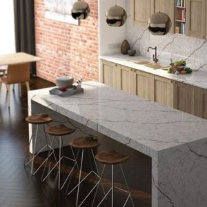 Đá ốp bàn bếp Vicostone Diamante white