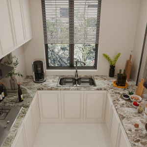 Đá bàn bếp Marble Burdur Brown