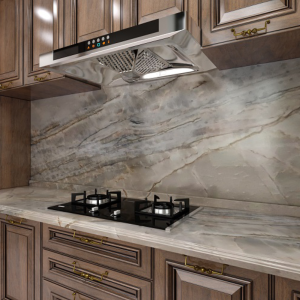 Đá bàn bếp thạch anh Blue Moon