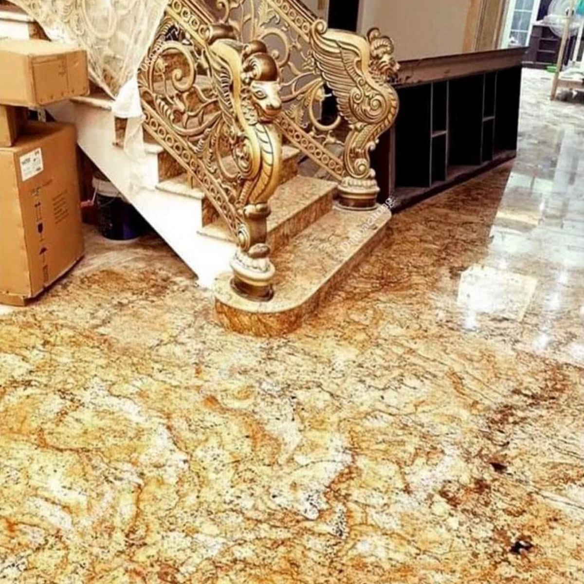 ĐÁ ỐP CẦU THANG GRANITE VÀNG HOÀNG GIA - 06 - Ảnh 2