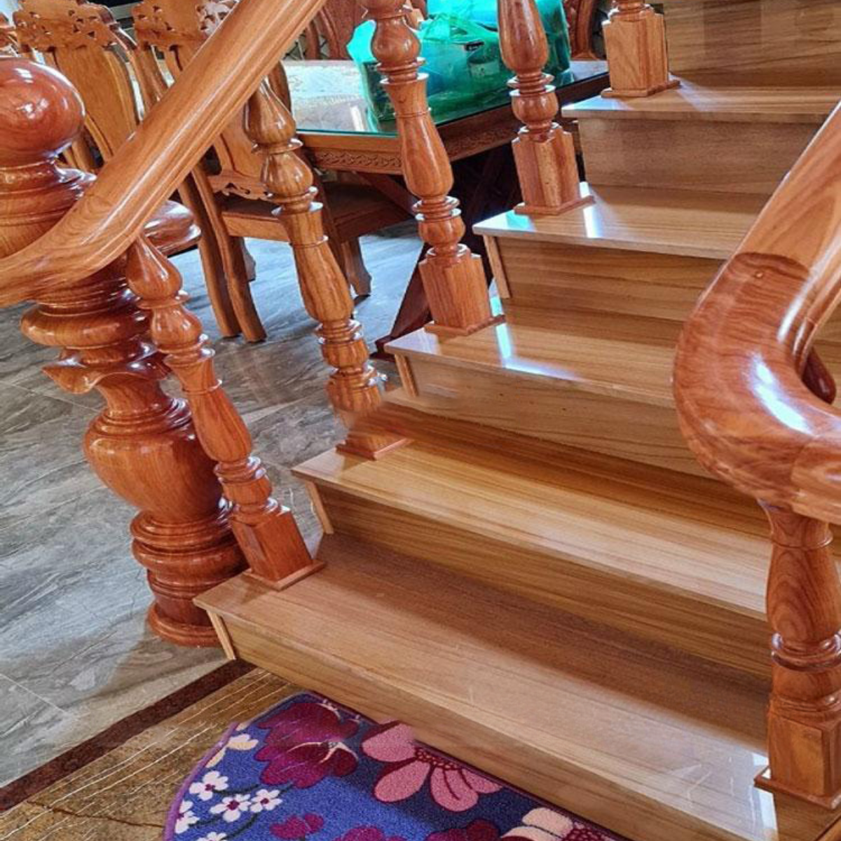 ĐÁ CẦU THANG VÂN GỖ - ĐÁ ONYX VÂN GỖ- 01 - Ảnh 3