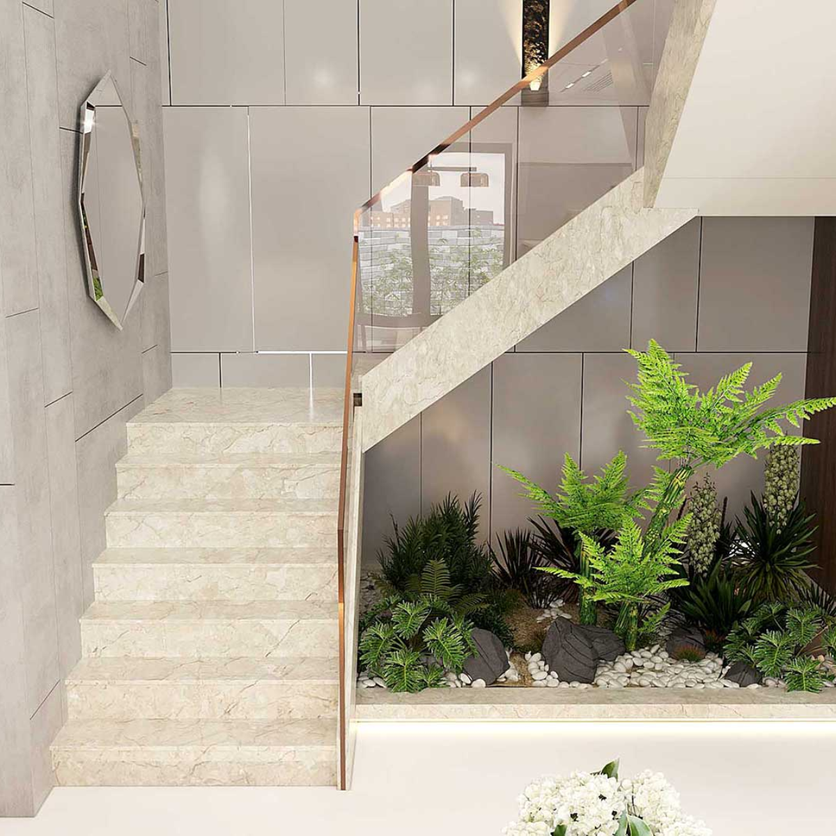 Đá cầu thang Marble Rosalight - 03 - Ảnh 5