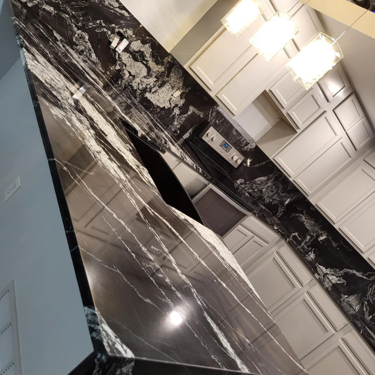 Đá cầu thang đen vân khói - 07 - Ảnh 4