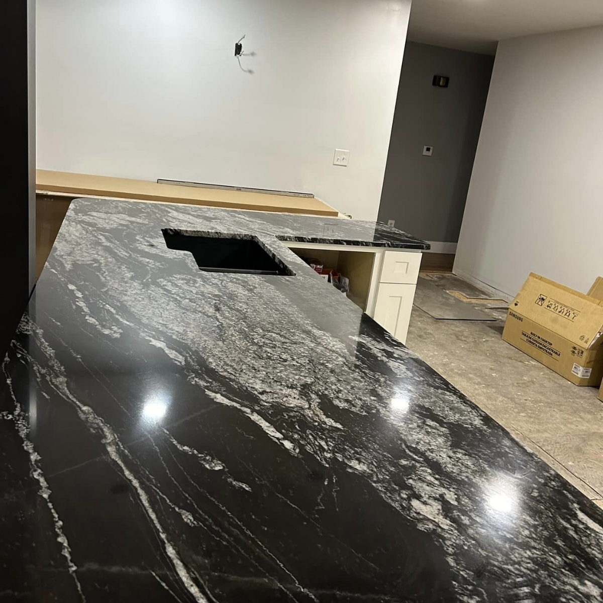 Đá cầu thang đen vân khói - 07 - Ảnh 3