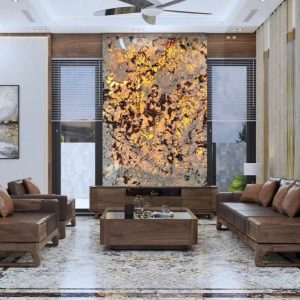 Tranh đá thông tầng xuyên sáng - 009