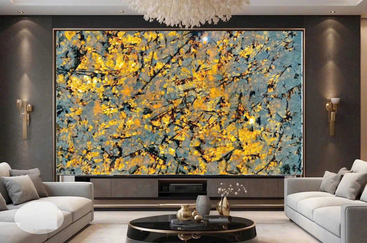 Tranh đá tự nhiên xuyên sáng - 011